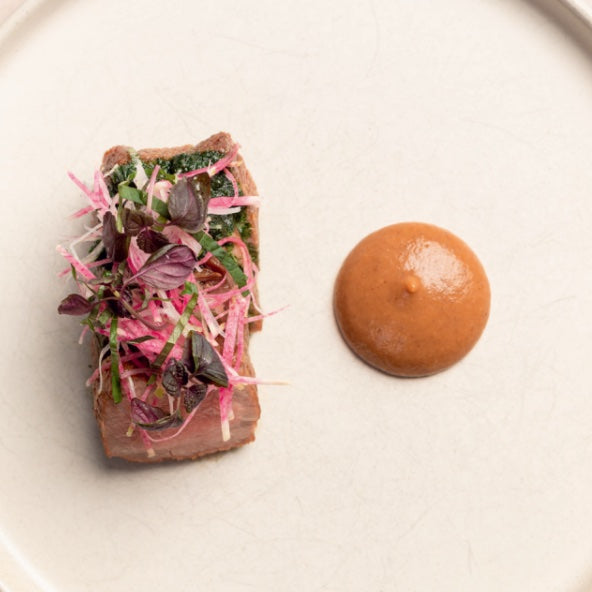 STUART RALSTON'S RECIPE FOR IBERICO PRESA WITH NAHM JIM