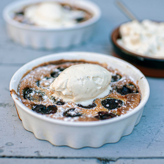 A RECIPE FOR CHERRY CLAFOUTIS