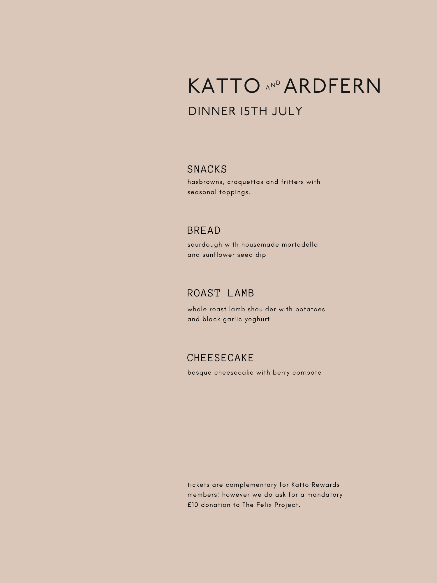 Edinburgh Supper Club - 15th July (SOLD OUT)